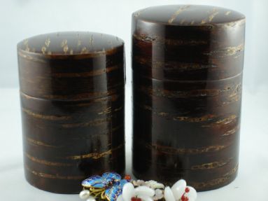 Japanese Cherry Wood Tea Tin 